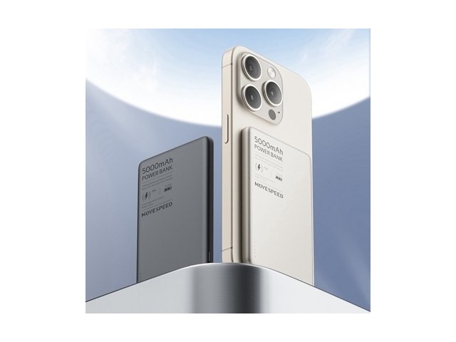 [스태틱 맥플러스 맥세이프 보조배터리 아이폰 무선충전 5000mah] 놓치지 마세요 무브스피드 초슬림 초경량 5000mAh 맥세이프 보조배터리